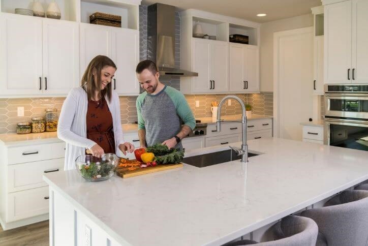 Couple Making Dinner