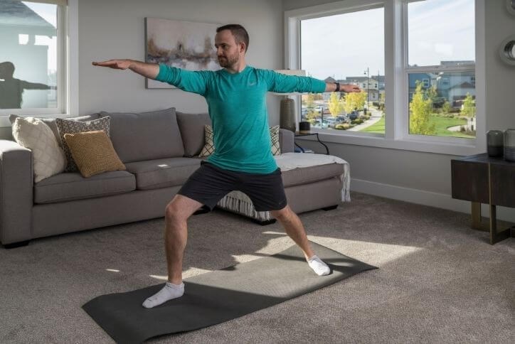 Adult Doing Yoga