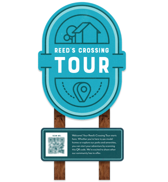 Reed's Crossing Tour Signs